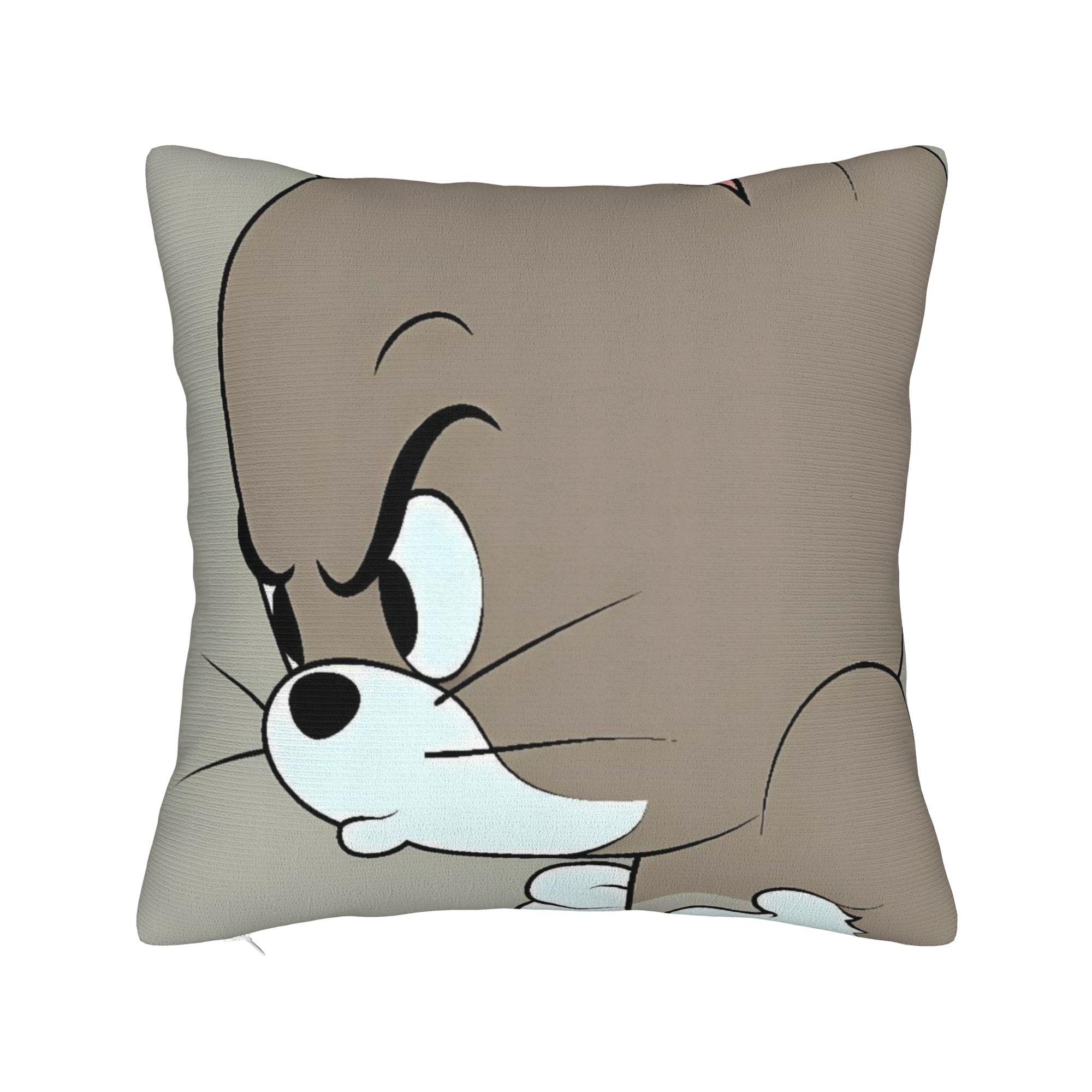 

Good Friends Pillow Cover Jerrys and Toms Novelty Pillow Case For Chair Sofa Home Decor Custom Pillowcases Birthday Present 12x12Inch