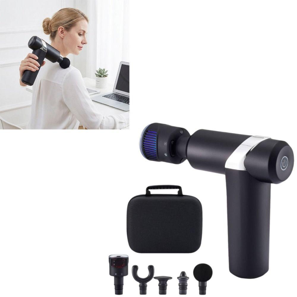 Hot Cold Function Muscle Massager Tissue Handheld Body Massager Vibration Rechargeable Facial Massager Muscle Relaxation