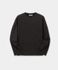 Kueo Cotton Pinstripe Long Sleeve T-Shirt (Charcoal)