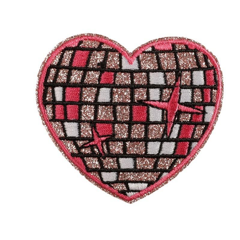 Original love fine flash planet embroidery sticker embroidery patch shoe and hat accessories clothing accessories DIY patch sticker