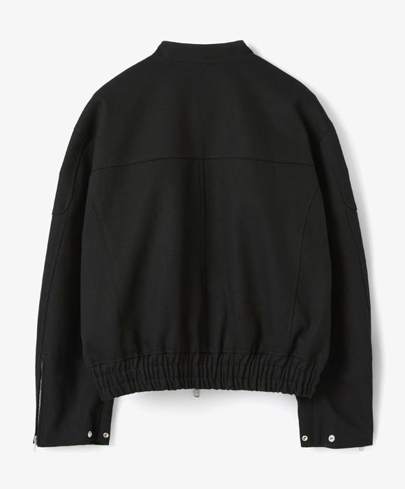 Leumadeu Embossed Twill Rider Jacket - Black