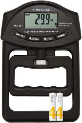 Kan se registeruppdateringar på en Äkta Digital Handstyrkemätare Handstyrkemätning Garanti Ingår Svart Utgåva [Du kastar en blick] N-FORCE