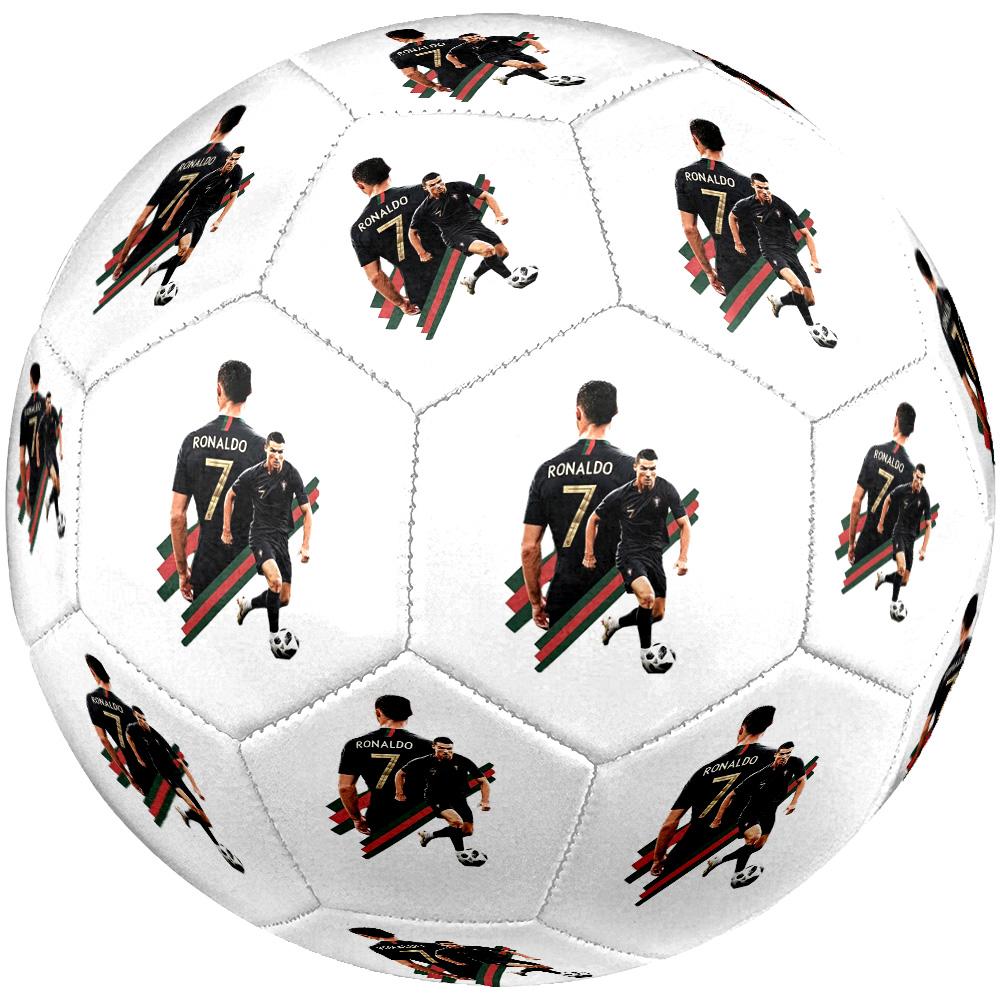 Cristiano Ronaldo Pallone da Calcio Taglia 5 Cucito a Macchina Universale per Interni/Esterni Regali per Appassionati di Calcio Regalo Perfetto per Amici e Famiglia