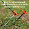 Fluorescent Outdoor Tent Peg 25cm Glow Camping Stakes Heavy Duty Ground Nails for Shelter Hiking Secure Fastening 10pcs