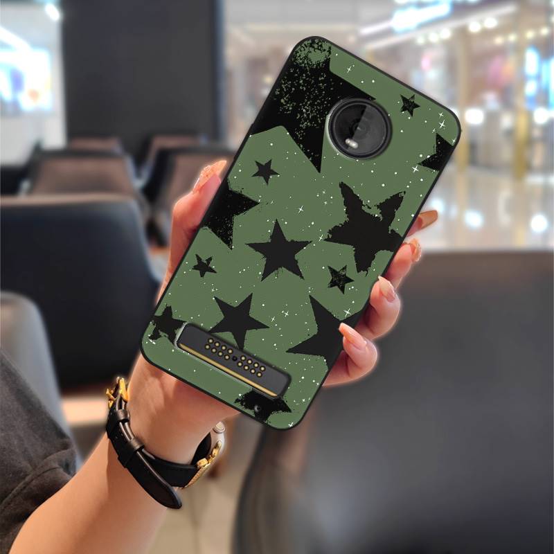 Protective Anti-knock Phone Case For MOTO Z4 Play Dirt-resistant Back Cover Graffiti Cartoon Shockproof Full wrap TPU