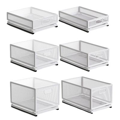 Multipurpose Sliding Cabinet Storage Organizers with Drawer Portable Snacks Shelves Accessory for Kitchen and Sink