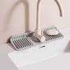 Silicone Faucet Handle Drip Catcher Tray Dish Soap Sponge Holder for Kitchen Sink Accessories Gadgets