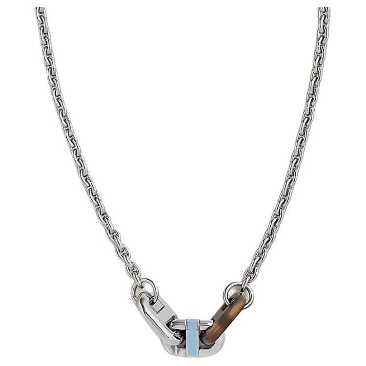 

Hermès Maillon Iconic H Chain Link Metal Palladium Plated Lacquered Metal Horn Necklace Women necklace Silver H100042FP05 Basic Packaging-Box+Dust Bag or Padding Board
