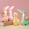 Alpaca Small Table Lamp LED Soft Light Adjustable Brightness USB Powered Folding Design Portable Desk Lamp with Pen Holder