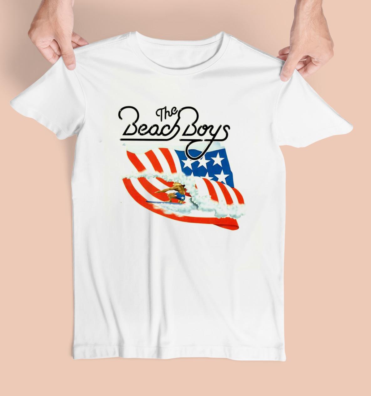 

The Beach Boys Band US Tour Heavy Cotton White S-234XL Men Women Shirt 4XL