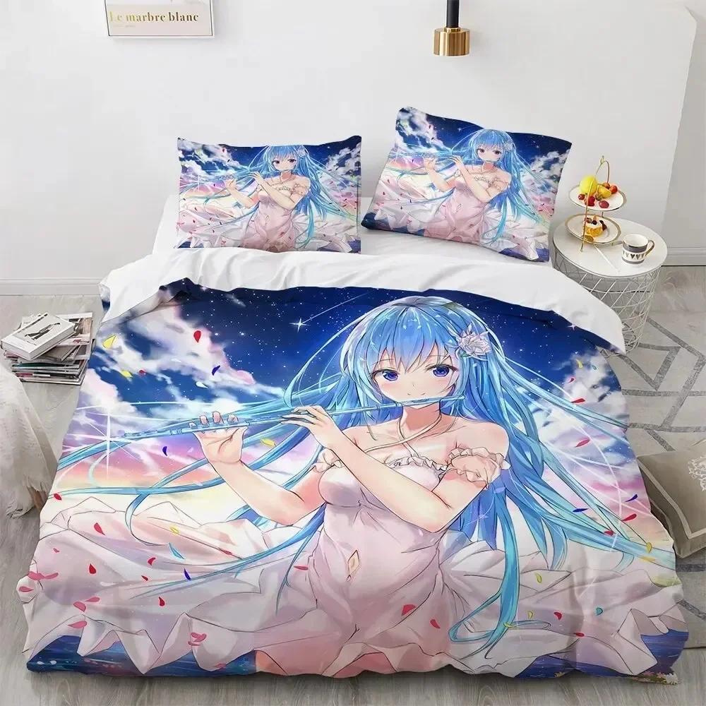 Top 3D Kawaii  sexy Girl Bedding Set Boys Girls Twin Queen Size Duvet Cover Pillowcase Bed Kids Adult Fashion Home Textile
