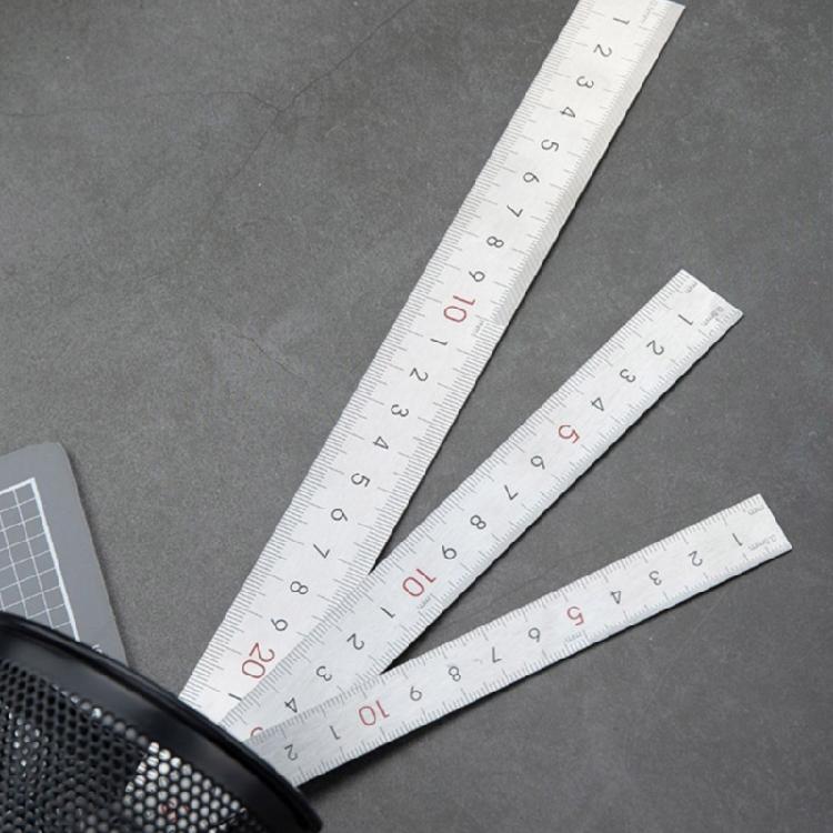 15/20/30cm Ruler Metal Ruler with Clear Scale Stainless Steel Ruler Straight Ruler Measuring Tool for Drawings