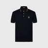 Men's Short-Sleeved Polo Shirt with Hot Diamond Collar and Embroidery