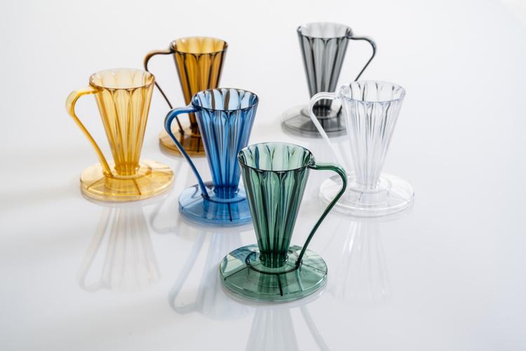 Drip Coffee Maker Cafec Tritan Dripper Deep27 Blue Cup 1