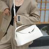 Leather Single-shoulder Pillow Bag for Commuting - Soft Leather High-end Handbag for Women with A Slouching Strap Design