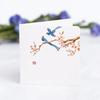 10pcs Chinese Style Flower and Bird Greeting Card Christmas Baking Fresh Flower Shop Birthday Gift Thank You and Wishing Card