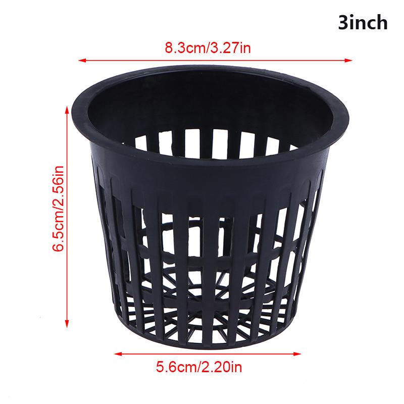 HOT! 10Pcs 2 Inch 3 Inch Grow Orchids Hydroponics Cups Planting Mesh Pot Soilless Net Basket Slotted Colonization Container