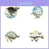 Creative Whale Design Alloy Brooch With Stunning Wave And Starry Sky Features For All Occasions