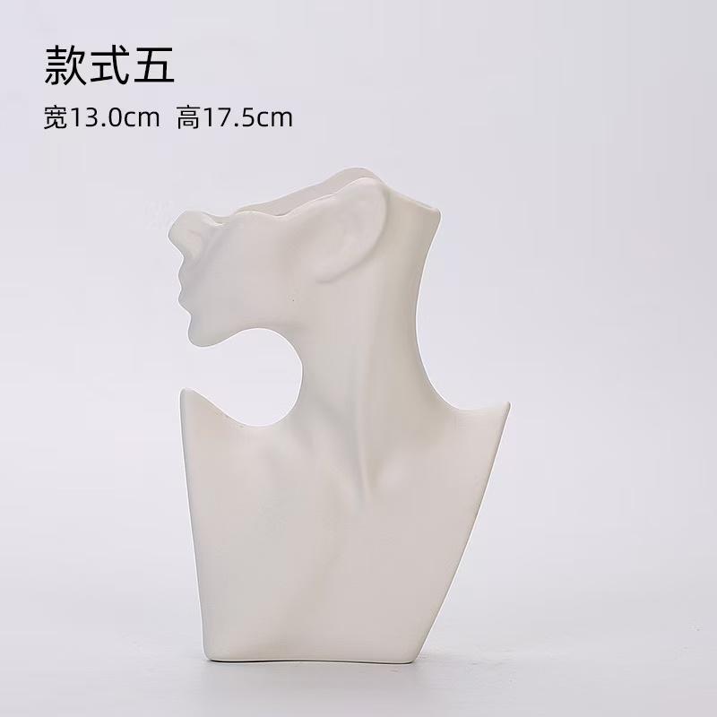 Woman Body Model Vase Nordic Style Ceramic Modern Body Art Vase Home Decor Creative Flower Pot Living Room Decoration Vases