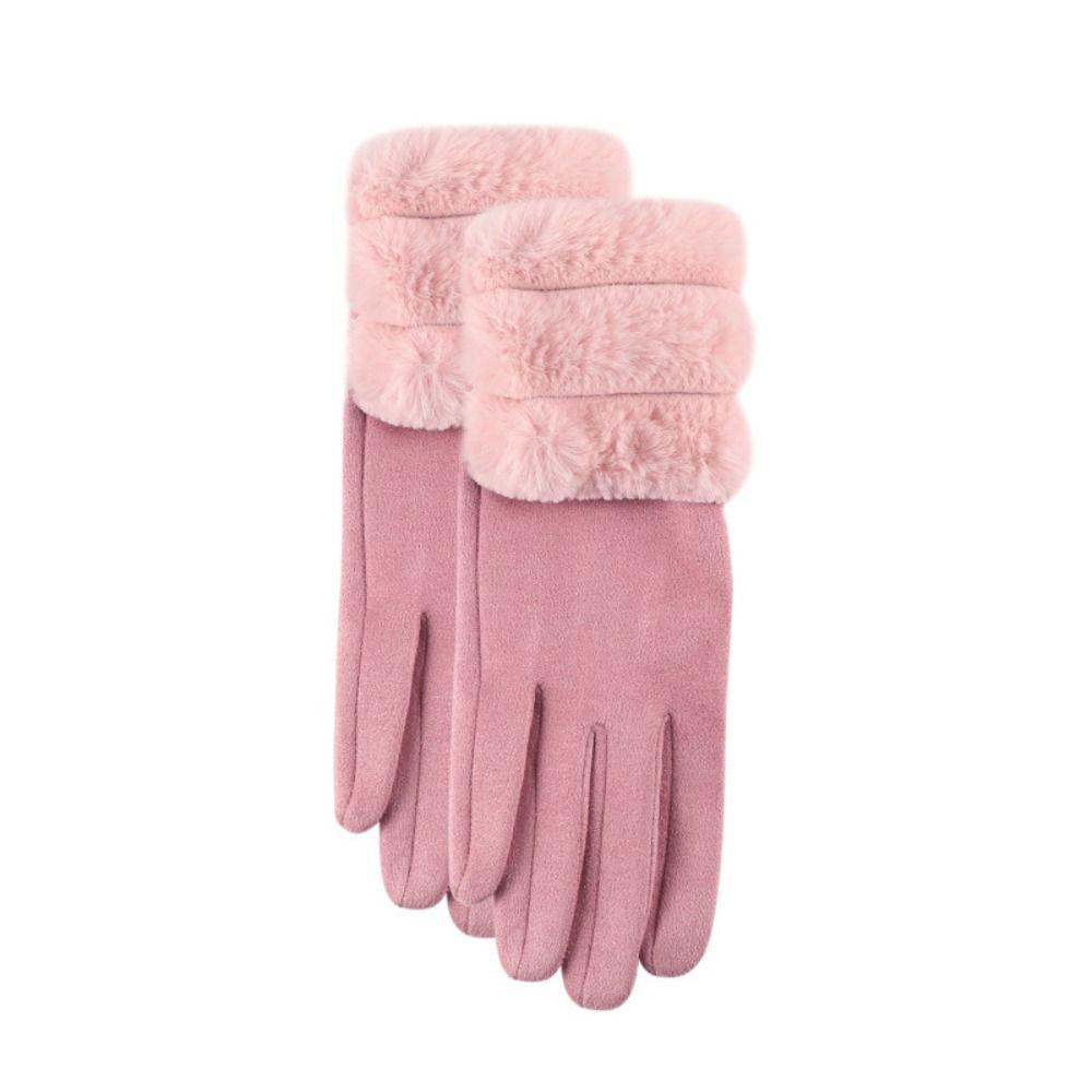 Windproof  Gloves Keep Warm Winter Driving Gloves Elegant Suede Women  Gloves  Riding