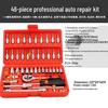 46-Piece Auto Repair Tool Set with Ratchet Wrench & Socket Bits