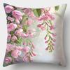 1Pc Romantic Floral Blossom Pillowcase Multiple Blossom Pattern Decorative Cushion Cover For Sofa Bedroom Home Decoration
