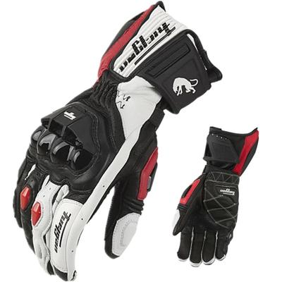 High Quality Genuine Leather Men's Motorcycle Gloves AFS6 AFS10 AFS18 Motocross Protection Gloves Guantes Rekawice Motocyklowe
