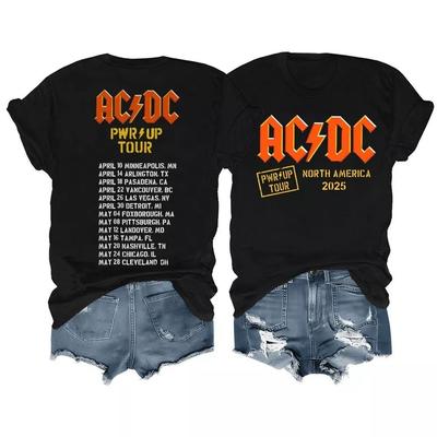 AC DC 2025 Nordamerika Tour T-Shirt  AC DC 2025 Power Up Tour T-Shirt Unisex T-Shirt