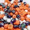 16/32pcs Multicolor Grimace Pumpkin Beads Round Acrylic Halloween Bead for Holiday Party DIY Decoration Craft Decor TMZ