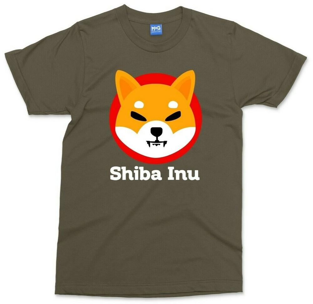 Shiba Inu Logo TShirt Funny Dog Coin Hodl It Meme Elon Musk Unisex Gift Tee