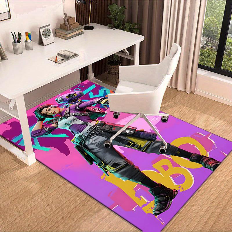 1PC Red Black Apex Rug Game Carpet, Floor Mat for Bedroom Living Room Entryway Rug, Home Decor Idea Gift for Christmas birthday