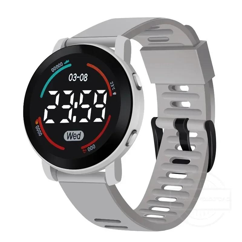 LED Digital Student Watch Luminous Waterproof Sport Children Watch Silicone Strap Electronic Wrist Watch for Unisex Reloj Mujer