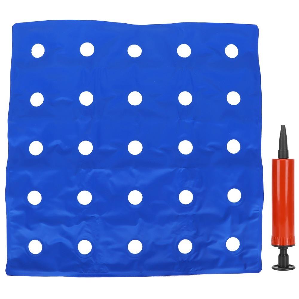 Blue Inflatable Seat Cushion Adjustable Firmness Travel Seat Cushion Stadium Seating