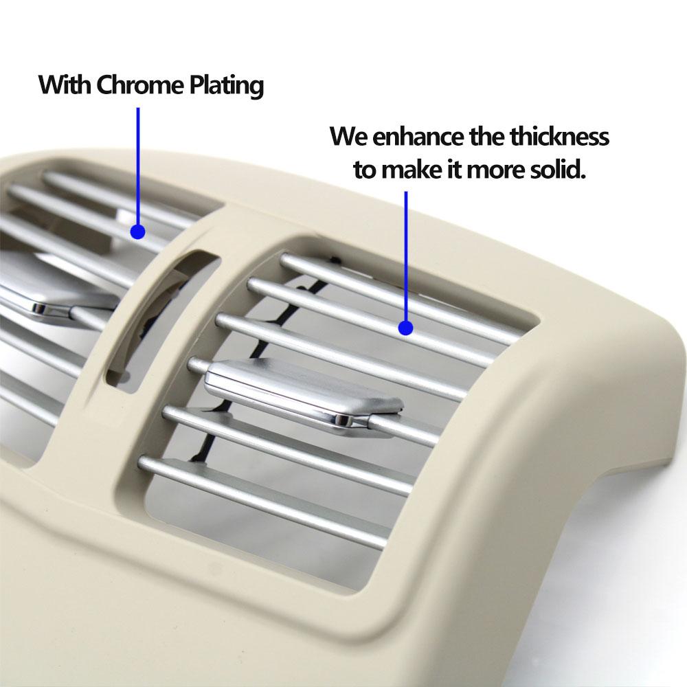 W212 Aer condiționat spate Panou cromat AC Grila de ventilație Capac ieșire pentru Mercedes Benz Clasa E E260 E300 E320 2012 2013 2014