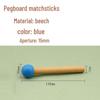 Pegboard Accessories: Creative Wood Matchsticks & Hooks with Colored Balls
