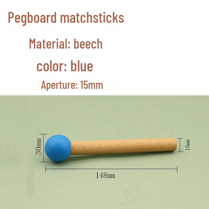 Pegboard Accessories: Creative Wood Matchsticks & Hooks with Colored Balls