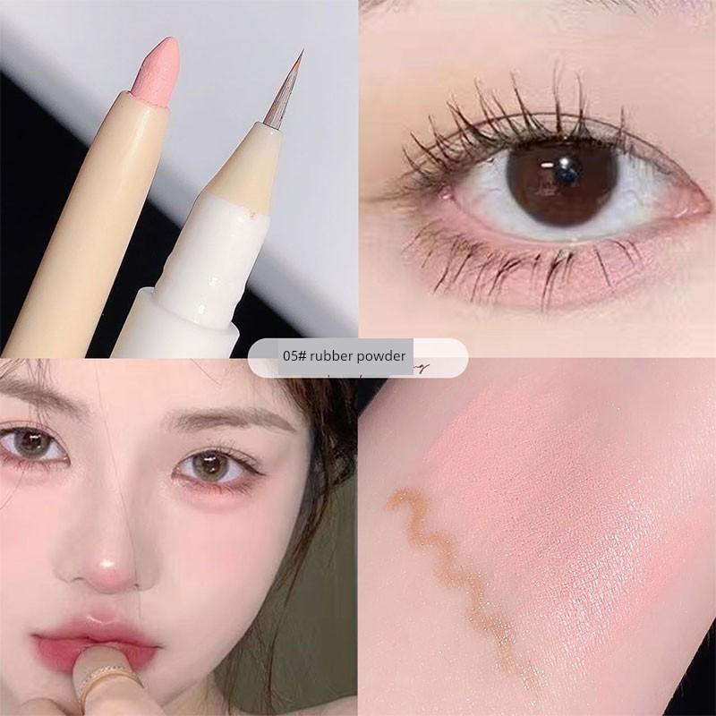 Sweet Mint Mom's Sense of Birth Dual Head Dual-Use Eye Shadow Pen Female Highlight Brightening Two-in-One Lying Cicada Eyeliner