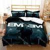 Fashion Hip Hop Eminem Rapper Bedding Set Single Twin Full Queen King Size Bed Set Kids Bedroom Duvetcover Sets Bed Sheet Set