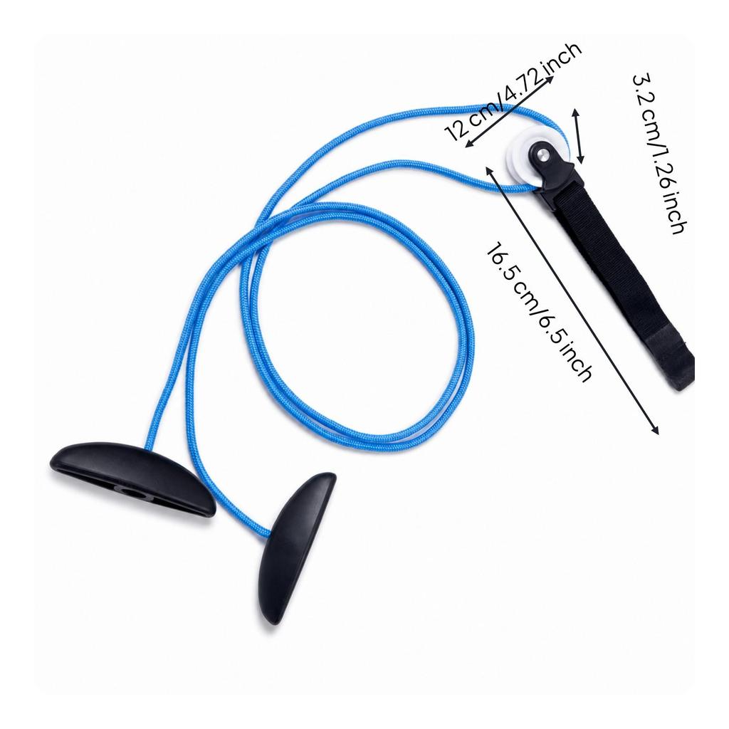 Shoulder Training Rope with Pulley Compact Door Exercise Foot Pedals Portable Pedal