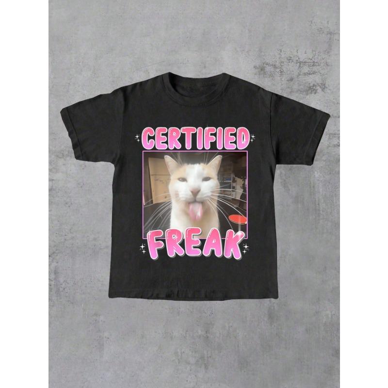 Funny Cat In T-shirt
