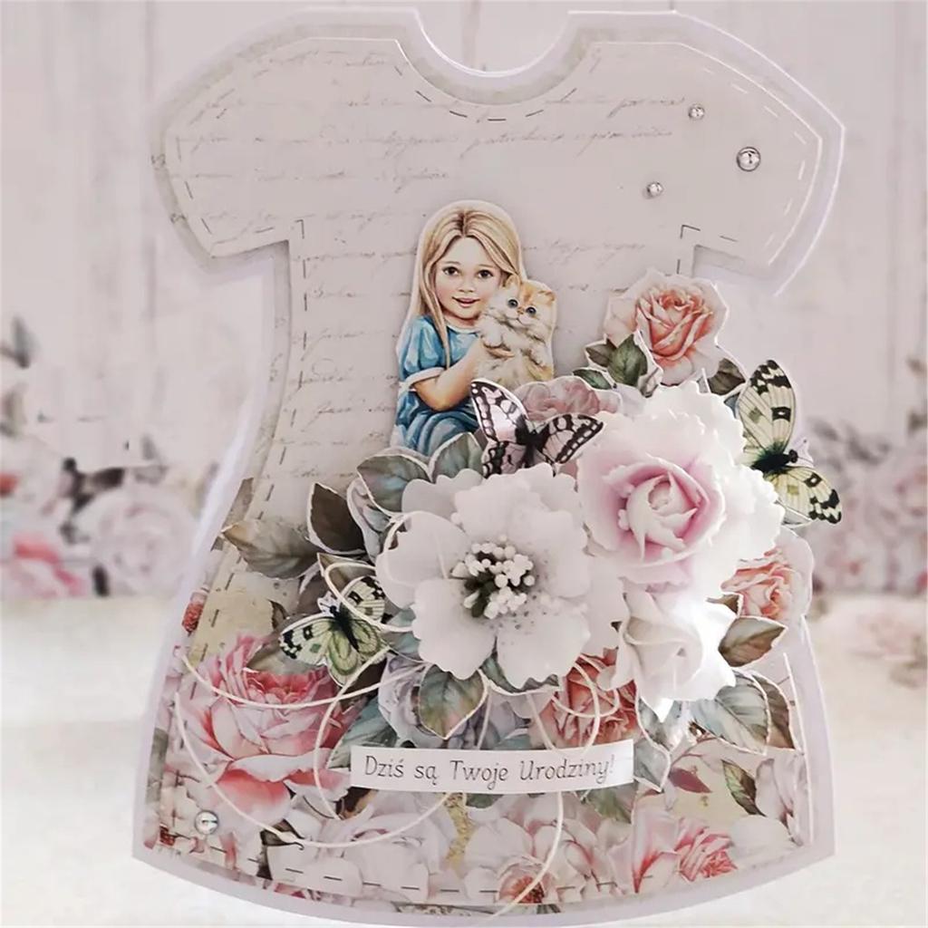 Infant Clothes Cutting Dies Carbon Steel Die Cut for Card Making Scrapbooking Album Packaging Paper Craft Embellishment