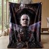 Soft Flannel Blanket Lightweight Cozy Bedroom Living Room CoverHellraiser Pinhead