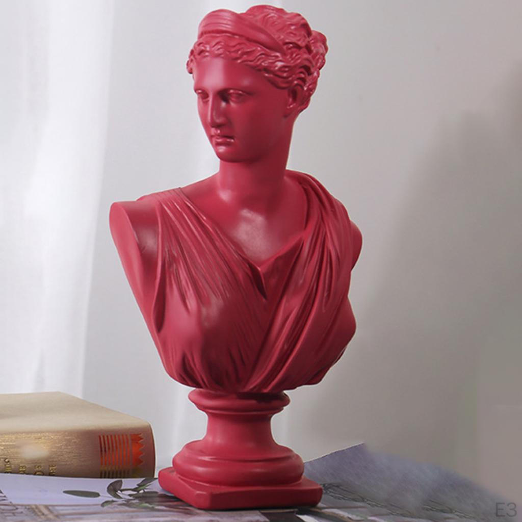 Head Statue Bust Resin Greek Mythology Nordic Art Decor Sculpture