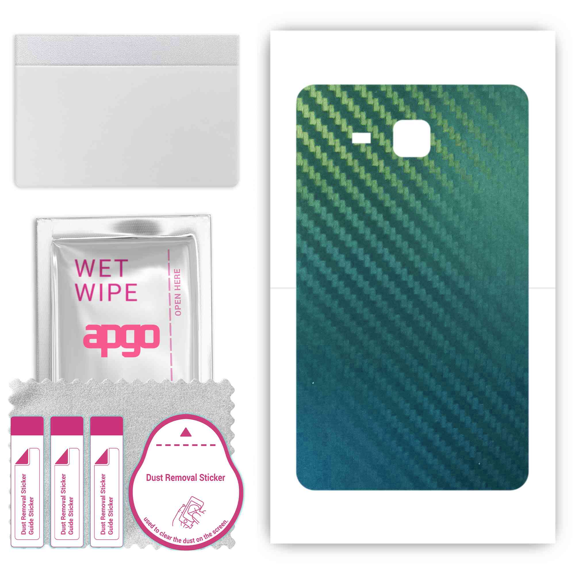 

Apgo Protective Skin Sticker для задньої панелі, сумісний із Samsung Galaxy Tab A 7.0 (2016 р), Пакетна плівка, фольга, вініл - візерунок карбоновий хамелеон CAKA1