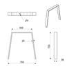 URIS leg 75x72 BLACK