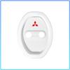 4pcs Car Door Mute Damping Cushion Silicone Emblem Door Lock Buckle Cover For Mitsubishi Lancer 7 8 Pajero Montero Sport Outlander ASX Mirage Eclipse
