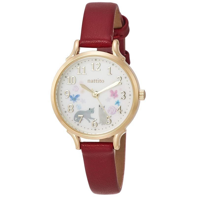 

[Field work] watch field work analog syrup leather belt GY006-4 ladies red