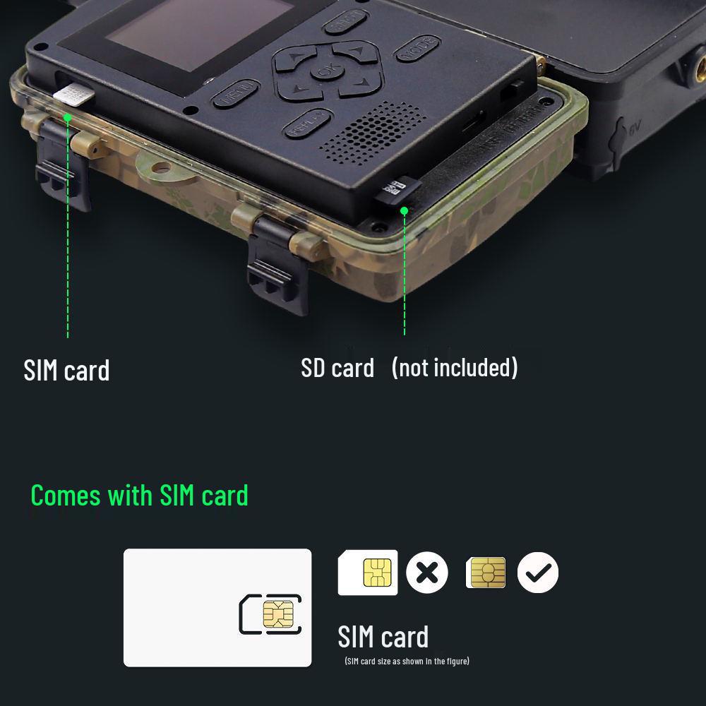 Infrarot 4G Sportkamera mit Nachtsicht, USA/Europa SIM, 8K/60MP HD Foto & Video