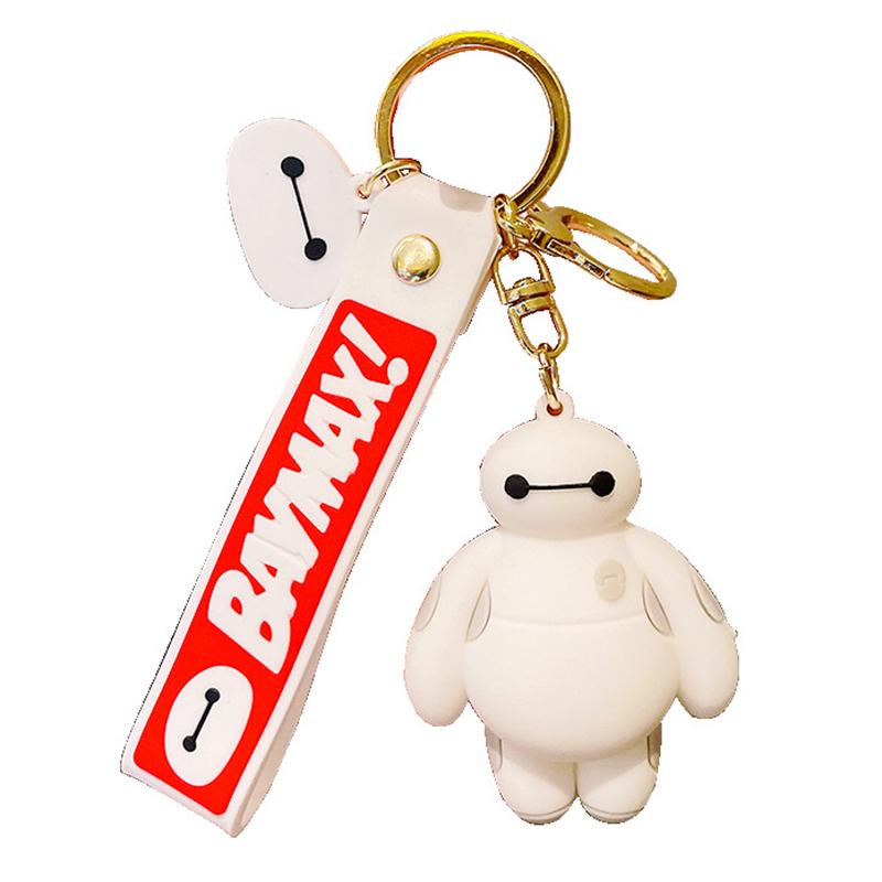Přívěsky na klíče Big Hero Kreslený Baymax Panenka Přívěsek Kroužek na klíče Pro Chlapce Dívky Figurka Doplňky Dárky