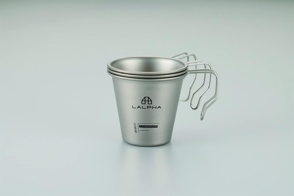 LALPHA Titanium Single Mug, 380ml, Deep Stackable Cup, Made in Tsubame-Sanjo, SMG-380T